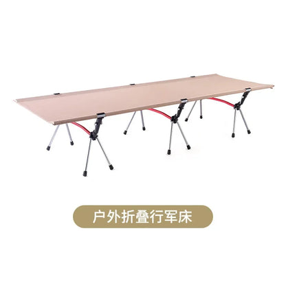 Outdoor camp cot, folding bed, mountain camping bed, portable, office lunch break bed