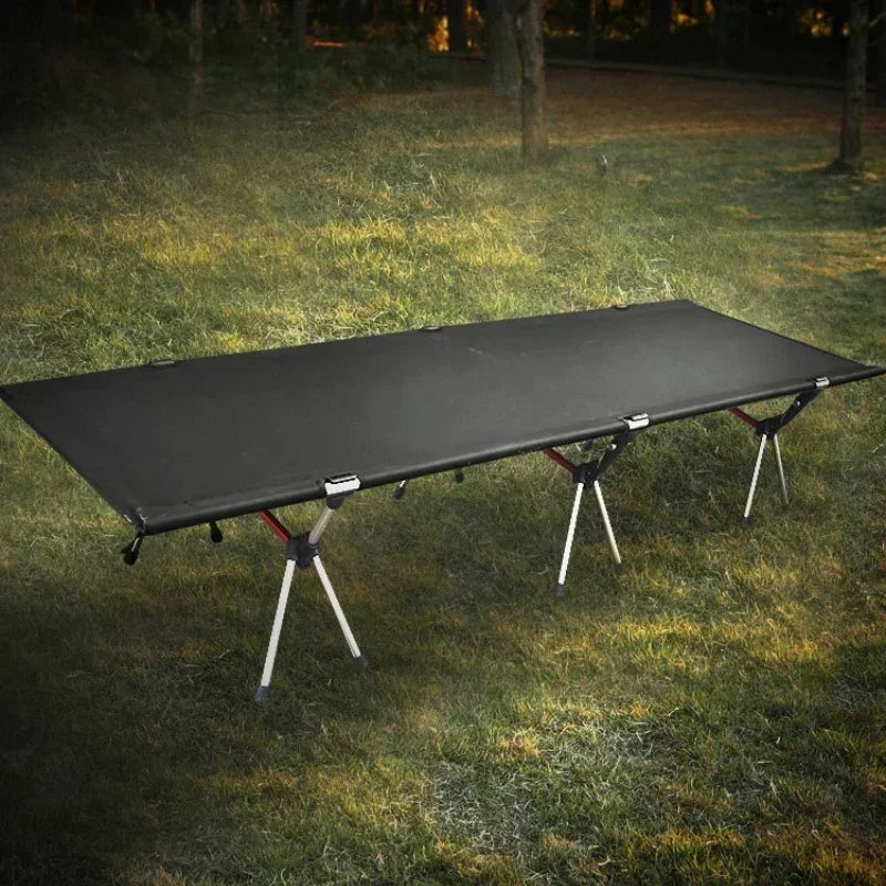 Outdoor camp cot, folding bed, mountain camping bed, portable, office lunch break bed