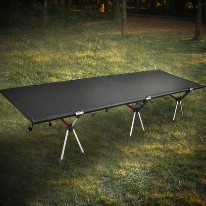 Outdoor camp cot, folding bed, mountain camping bed, portable, office lunch break bed