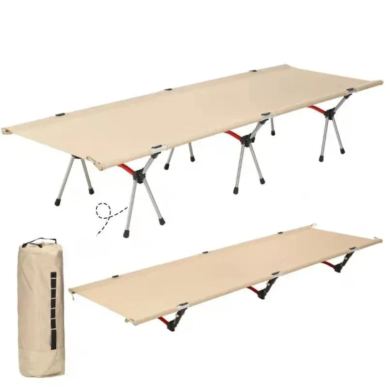 Outdoor camp cot, folding bed, mountain camping bed, portable, office lunch break bed
